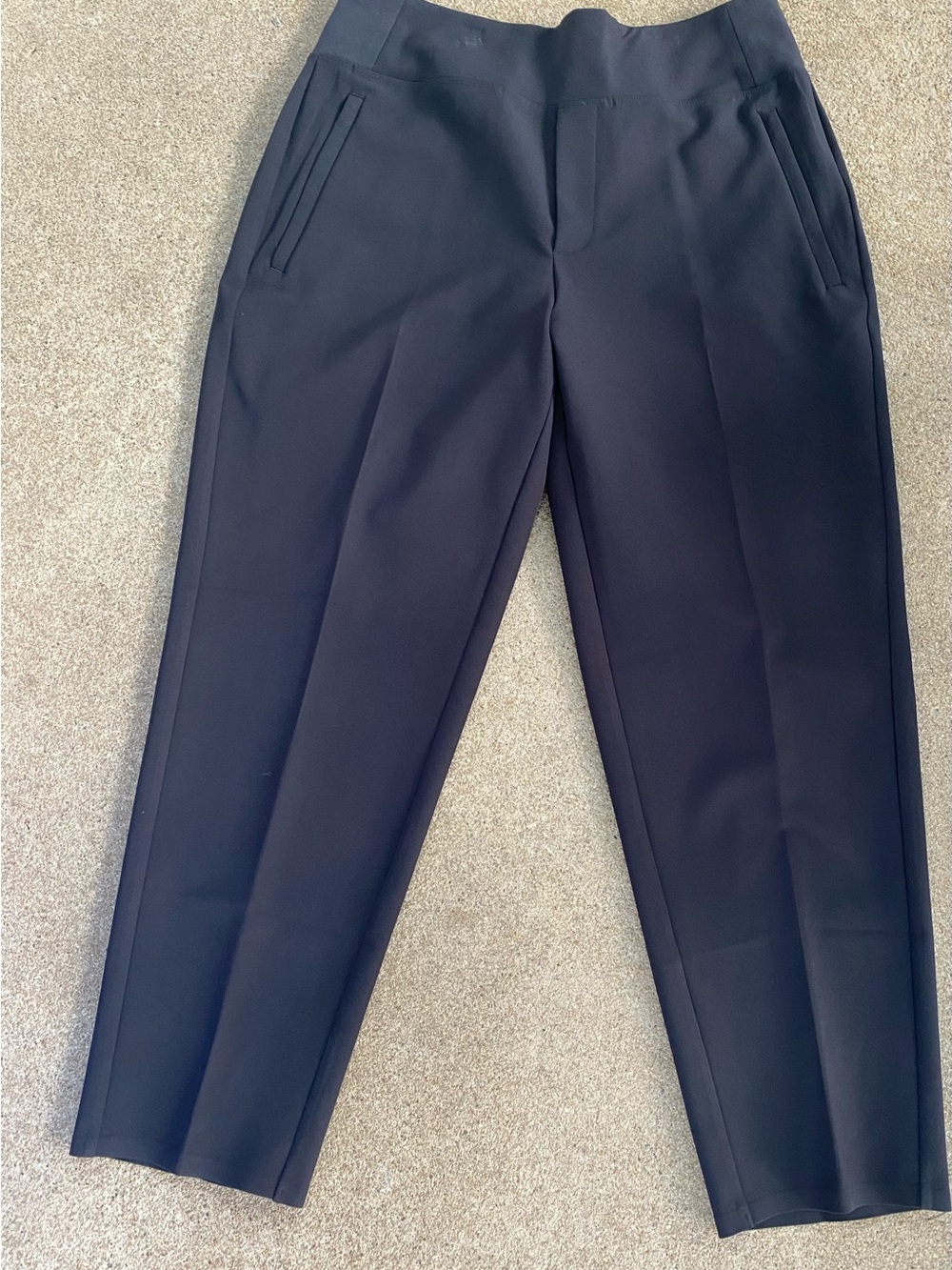 Athleta Black Cropped Ponte Pants